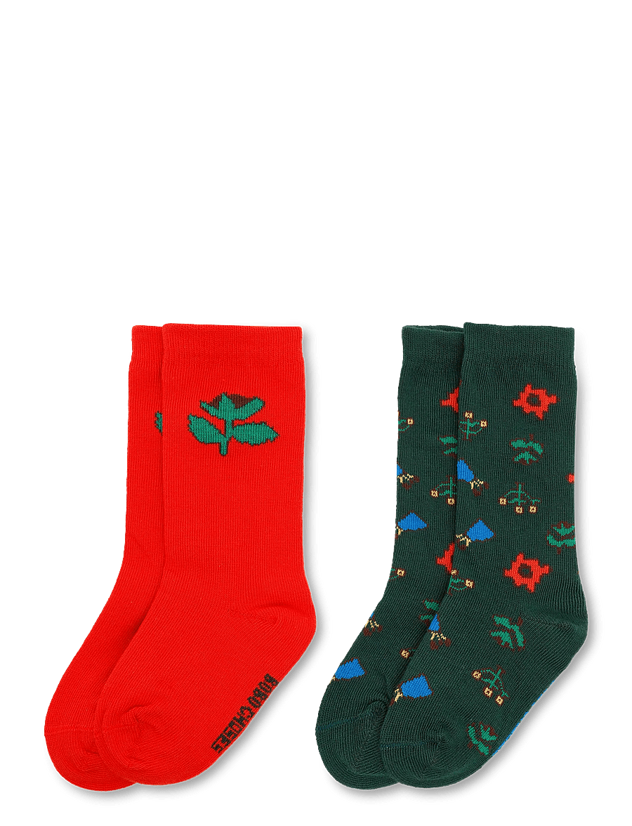 Bobo Choses - Blossom all over socks pack - strümpfe - red - 1