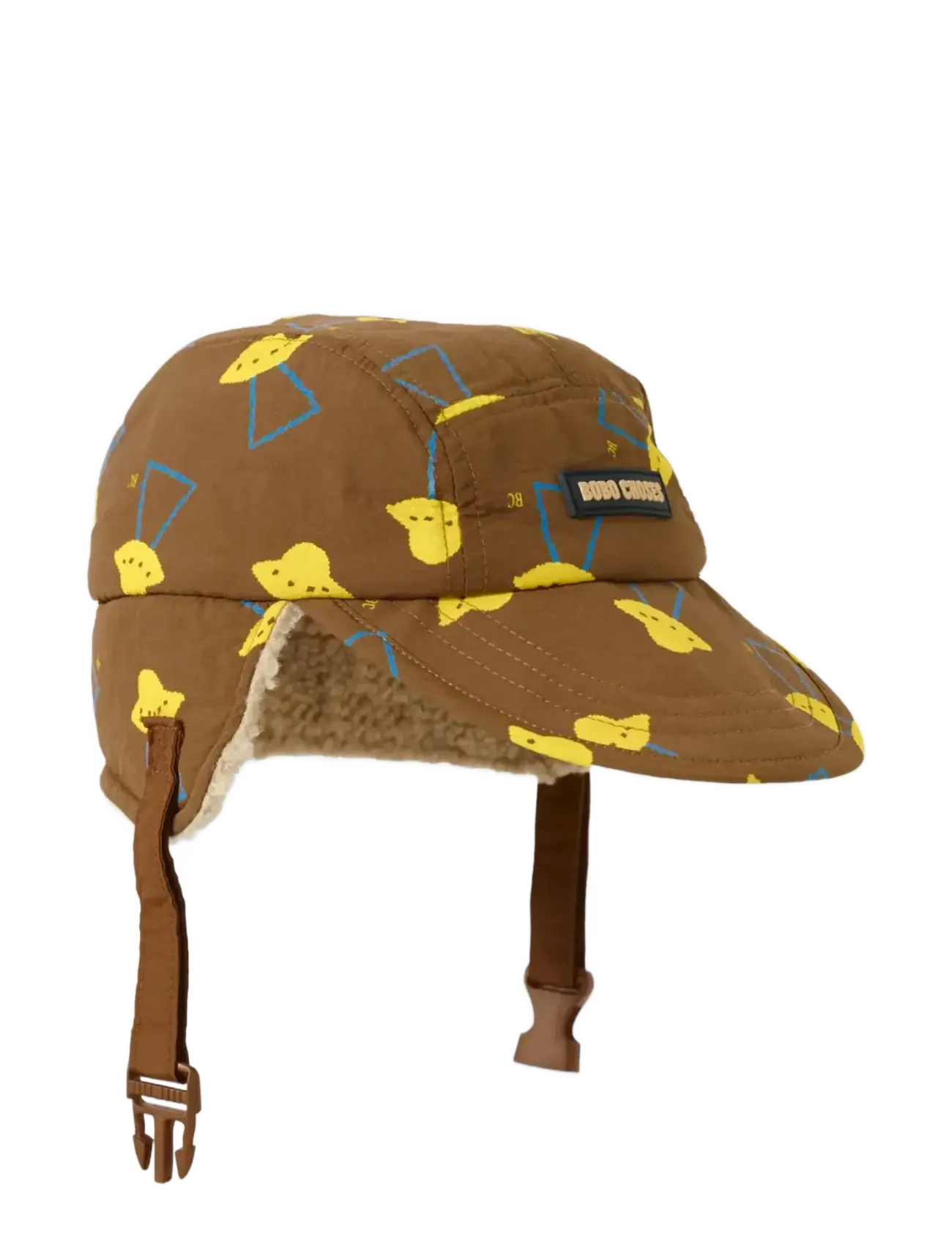 Bobo Choses - Pixel Abduction all over winter cap - talvemütsid - brown - 1