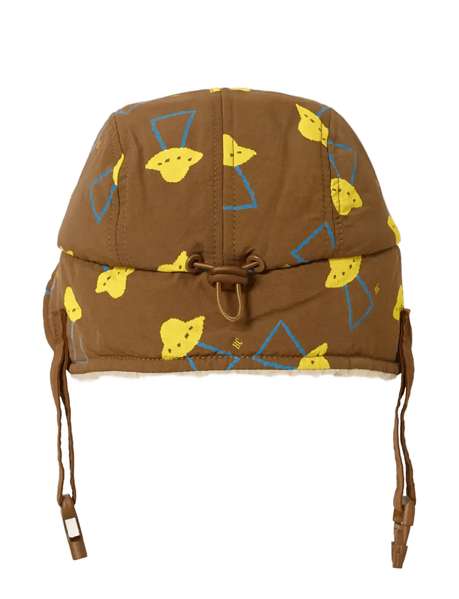 Bobo Choses - Pixel Abduction all over winter cap - talvemütsid - brown - 2