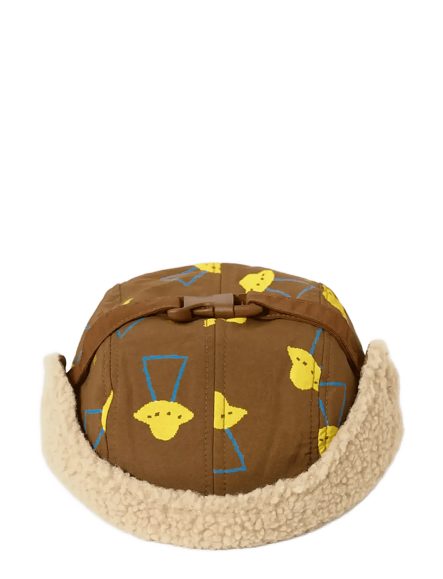 Bobo Choses - Pixel Abduction all over winter cap - talvemütsid - brown - 3