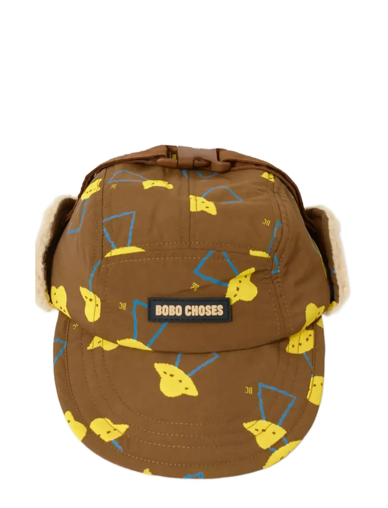 Bobo Choses - Pixel Abduction all over winter cap - talvemütsid - brown - 5