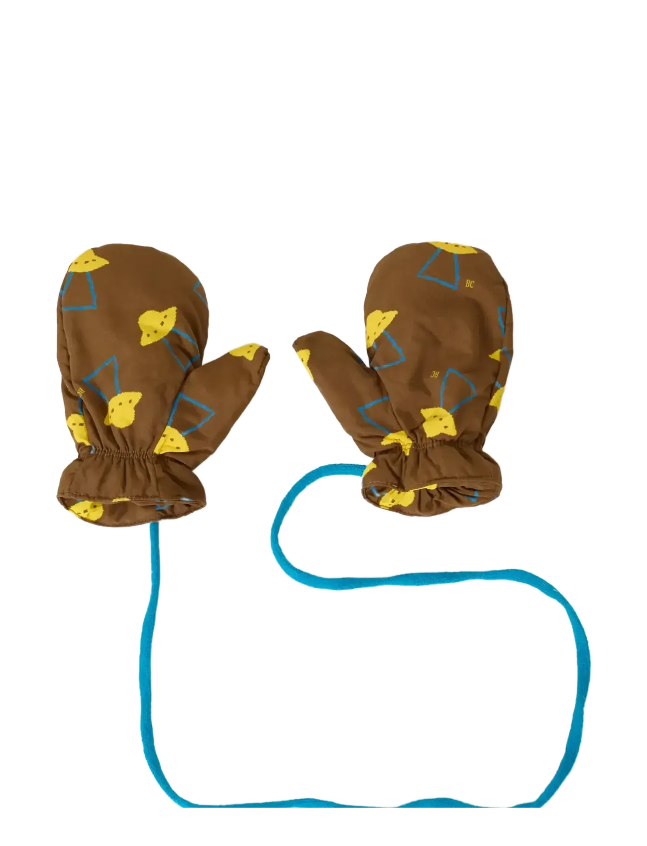 Bobo Choses - Pixel Abduction all over mittens - gloves - brown - 1