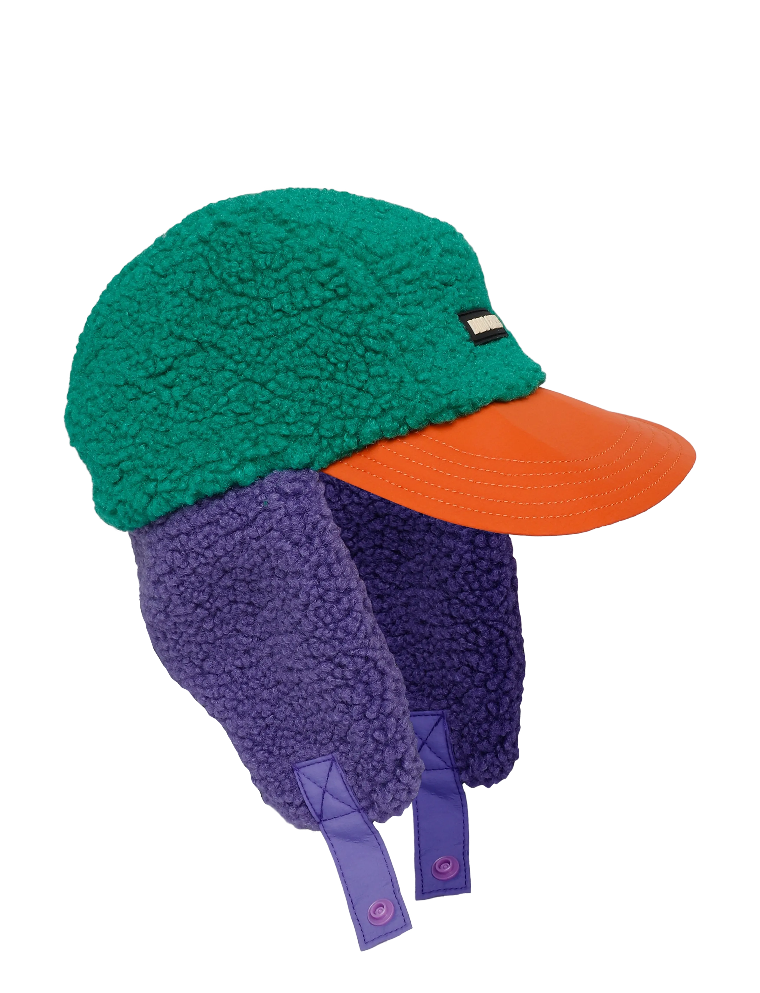 Bobo Choses Bobo Choses color block sheepskin chapka - Accessories - MULTI COLOURED / multi