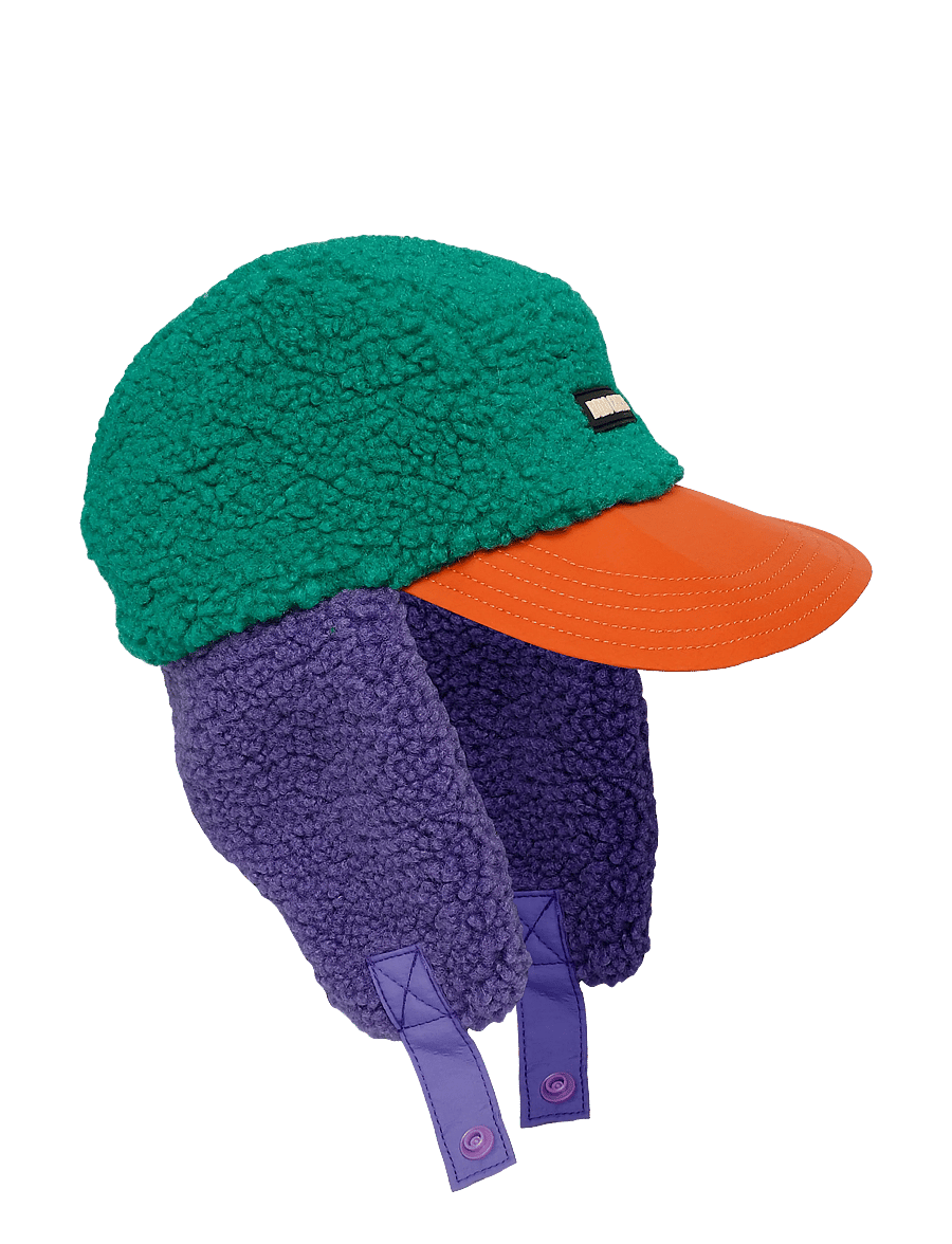 Bobo Choses - Bobo Choses color block sheepskin chapka - vintermössor - multi coloured - 0