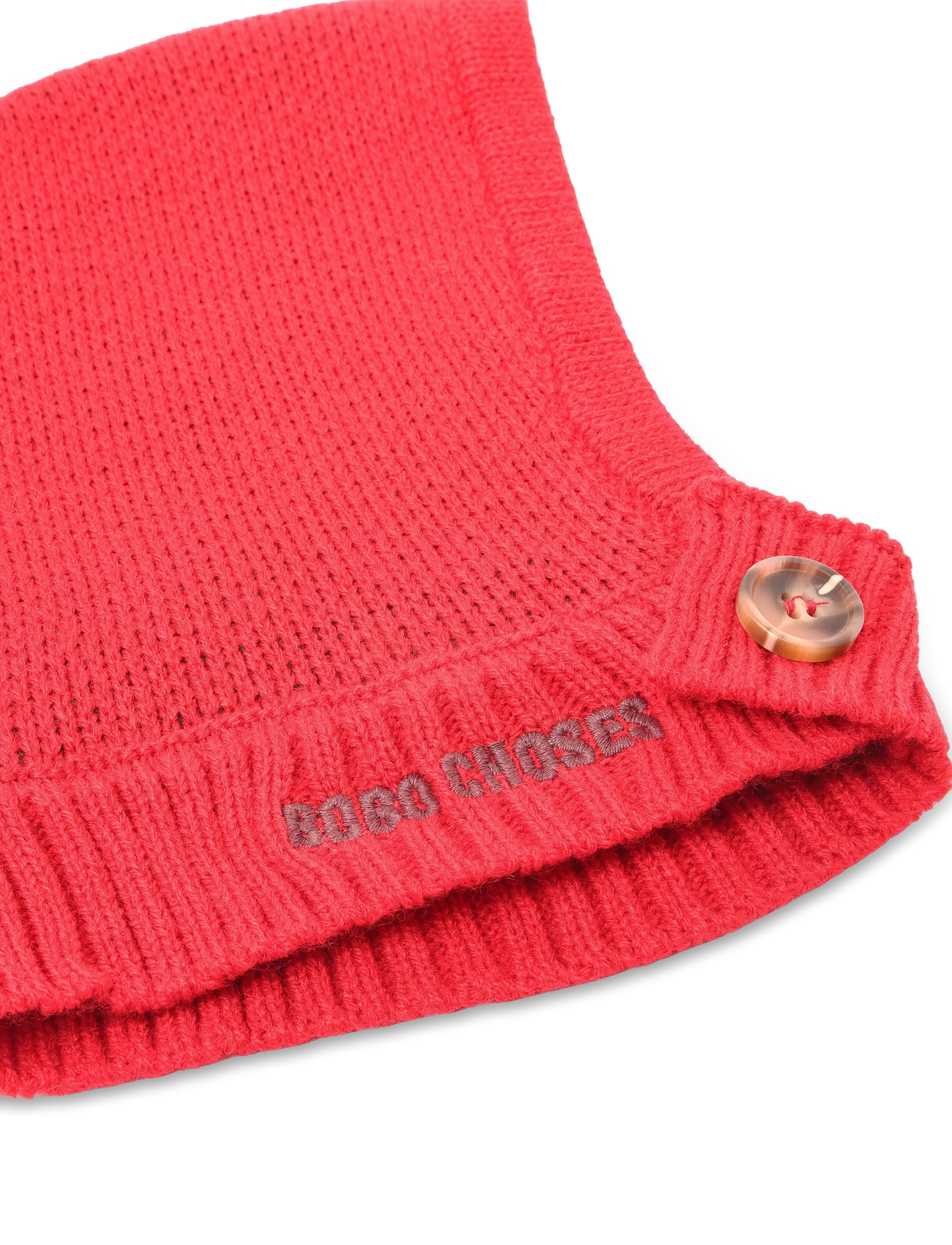 Bobo Choses - Blossom knitted balaclava Bobo Choses - red - 2