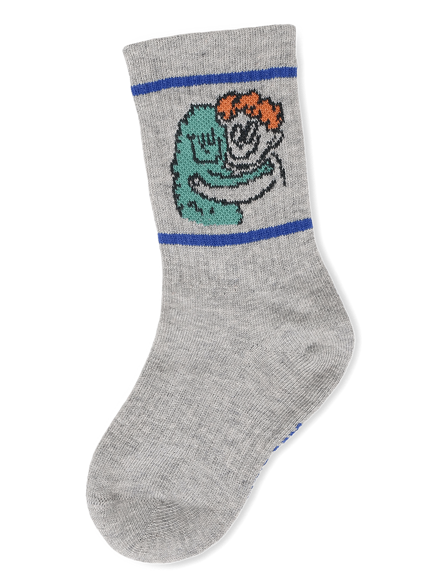 Bobo Choses - Hug Hairy Monster short socks - sokid - grey - 0