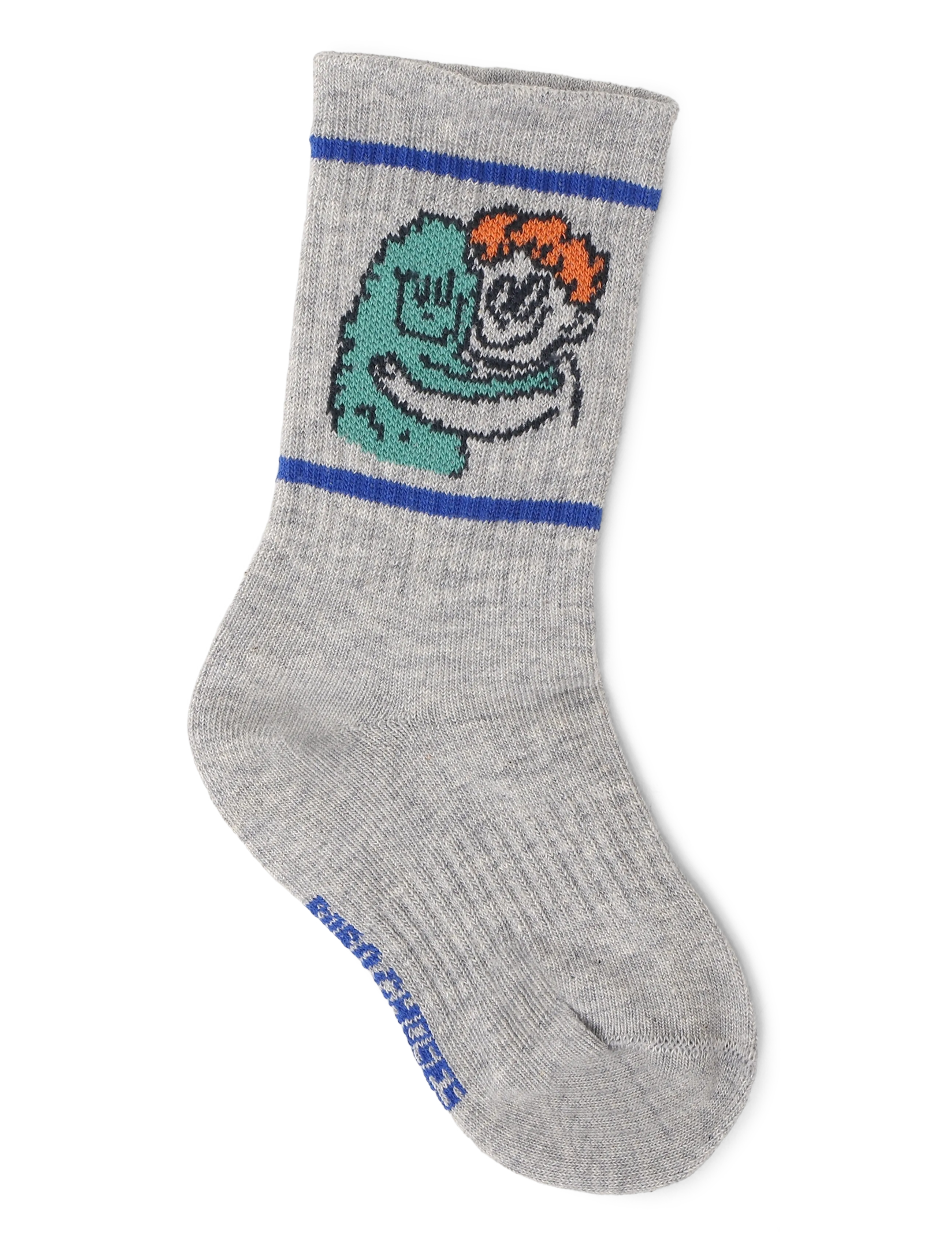 Bobo Choses - Hug Hairy Monster short socks - grey - 1