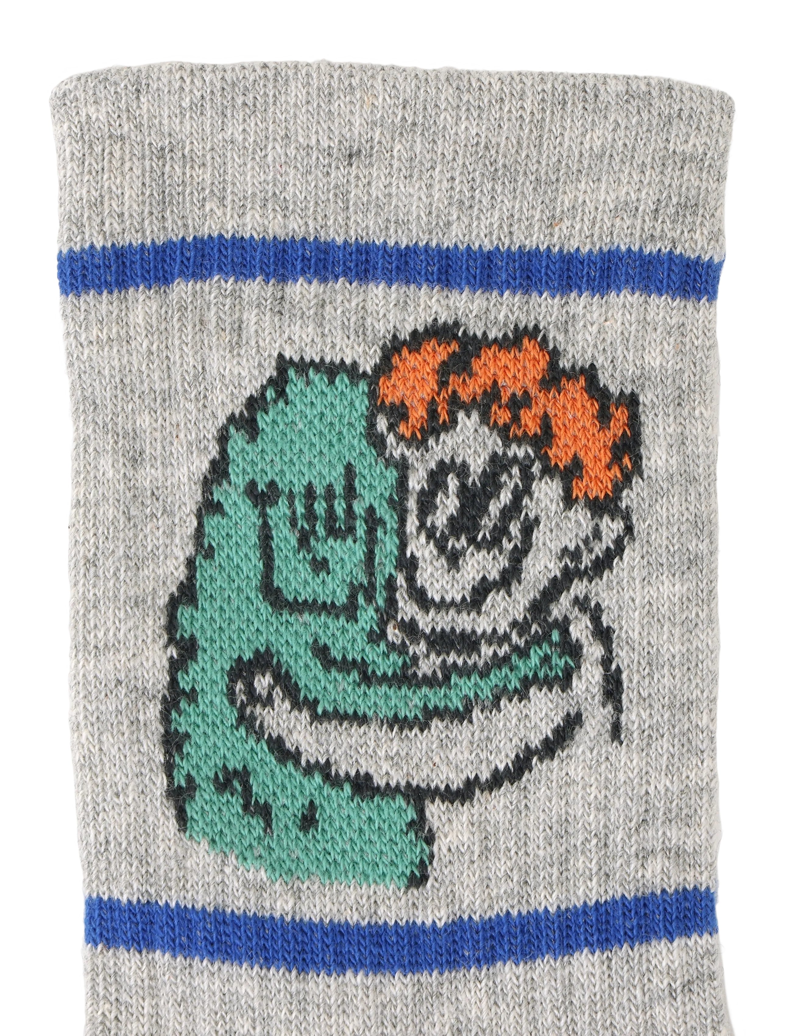 Bobo Choses - Hug Hairy Monster short socks - grey - 2
