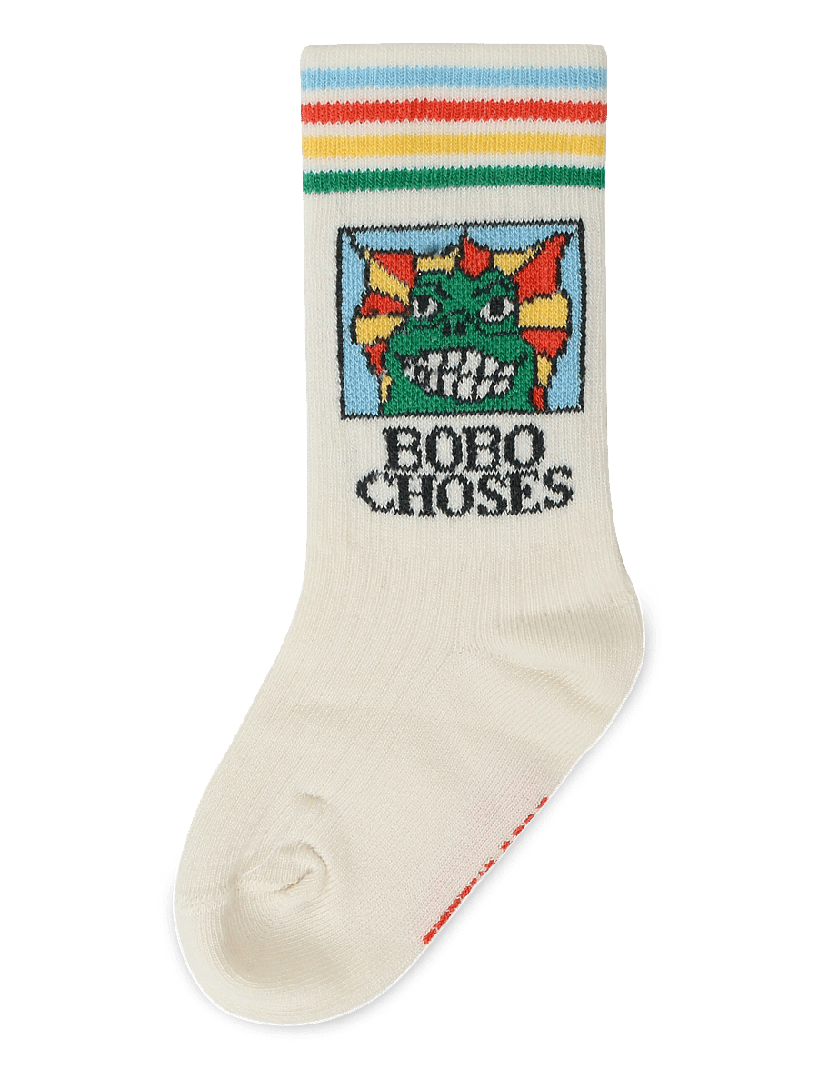 Bobo Choses - Beast long socks Bobo Choses - strømper - white - 0