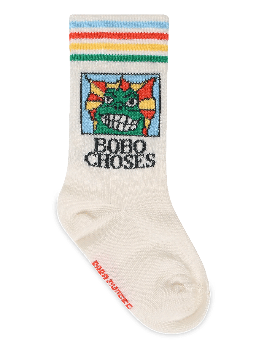 Bobo Choses - Beast long socks Bobo Choses - strømper - white - 1