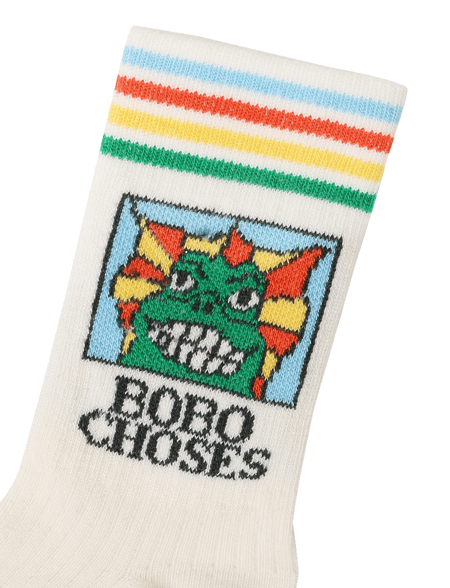 Bobo Choses - Beast long socks Bobo Choses - strømper - white - 2