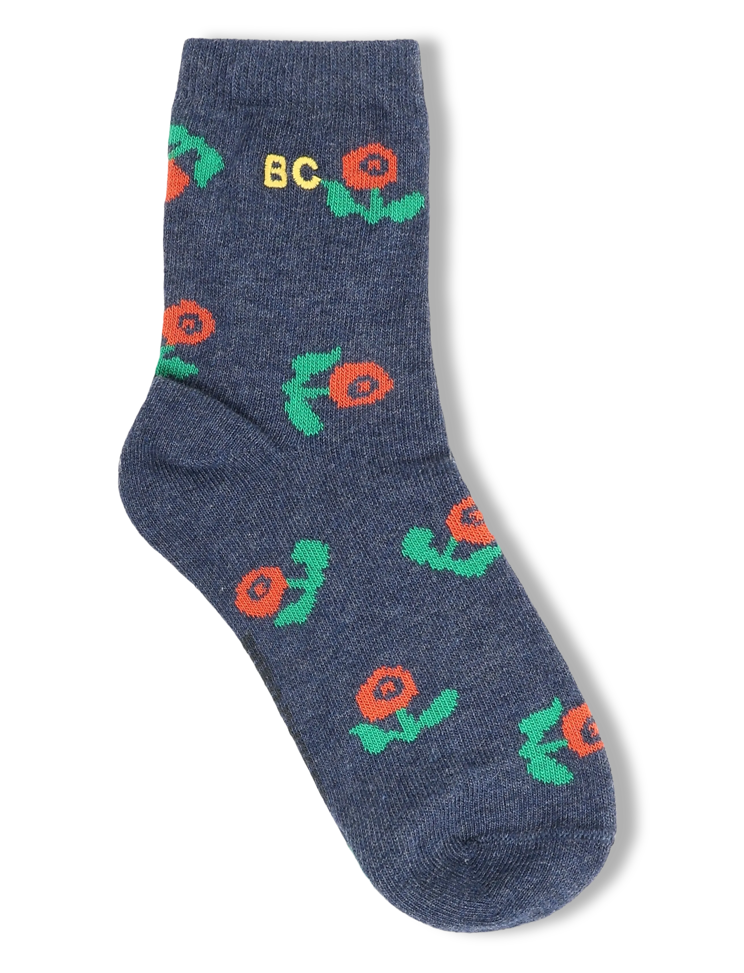 Bobo Choses - Stamp Bloom all over short socks - purple - 1