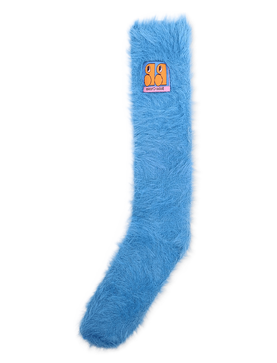 Bobo Choses - Booo bo Choses Tag furry socks - strümpfe - blue - 0
