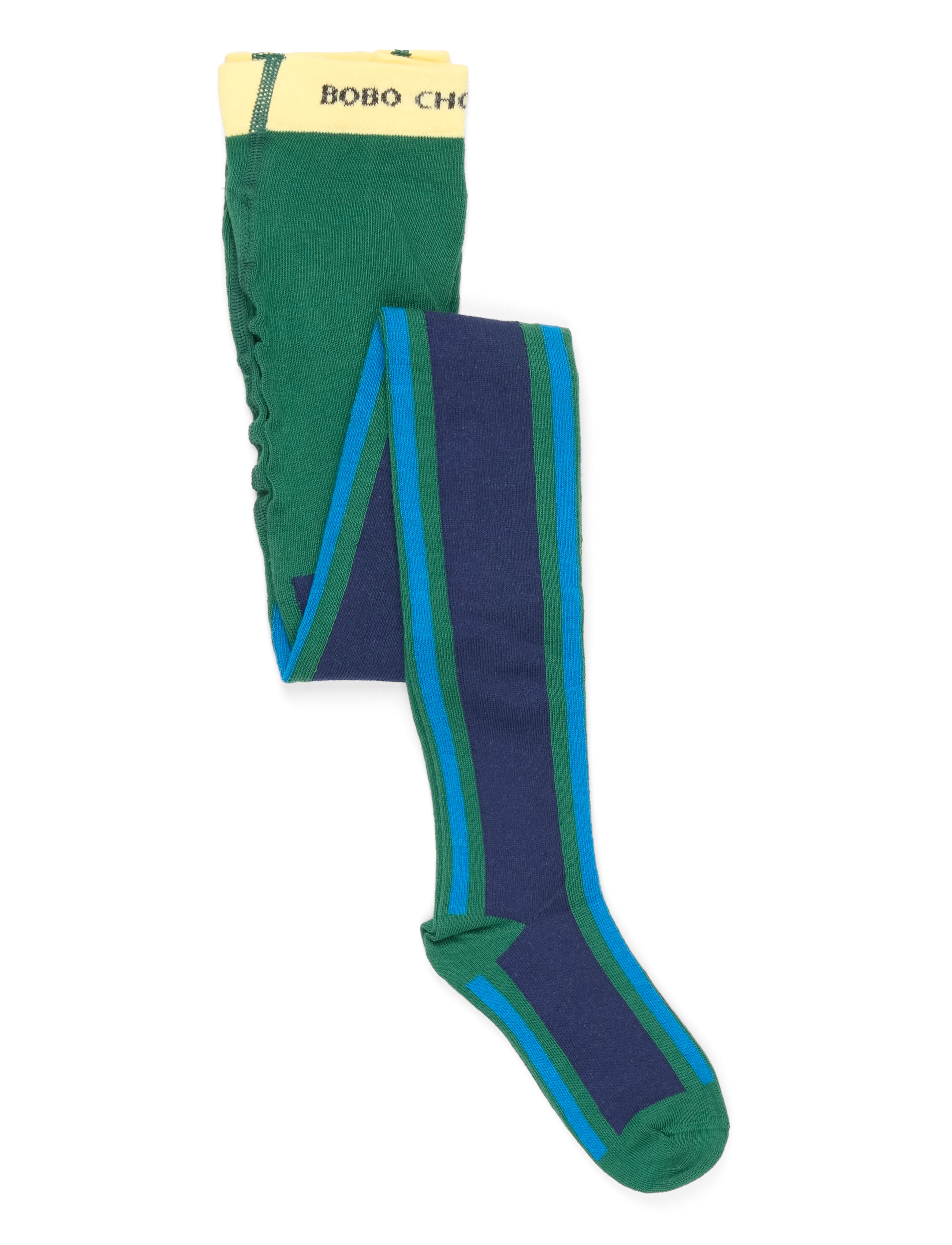 Bobo Choses Bobo Choses color block tights - Tøj - GREEN / green