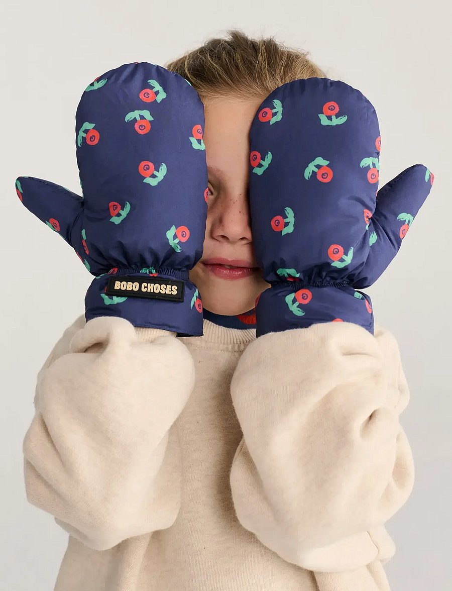 Bobo Choses - Stamp Bloom all over mittens - handschuhe - navy - 3