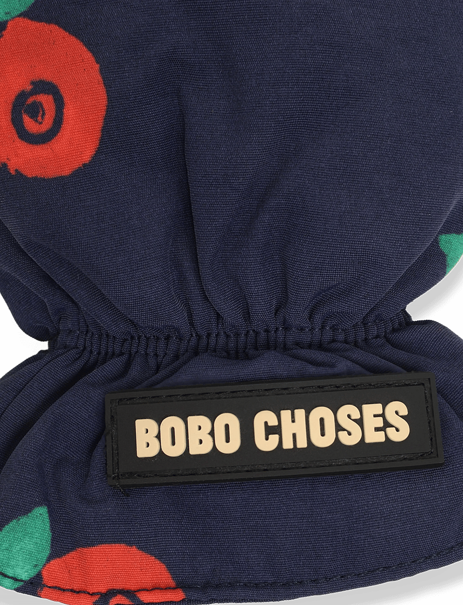 Bobo Choses - Stamp Bloom all over mittens - handskar - navy - 4