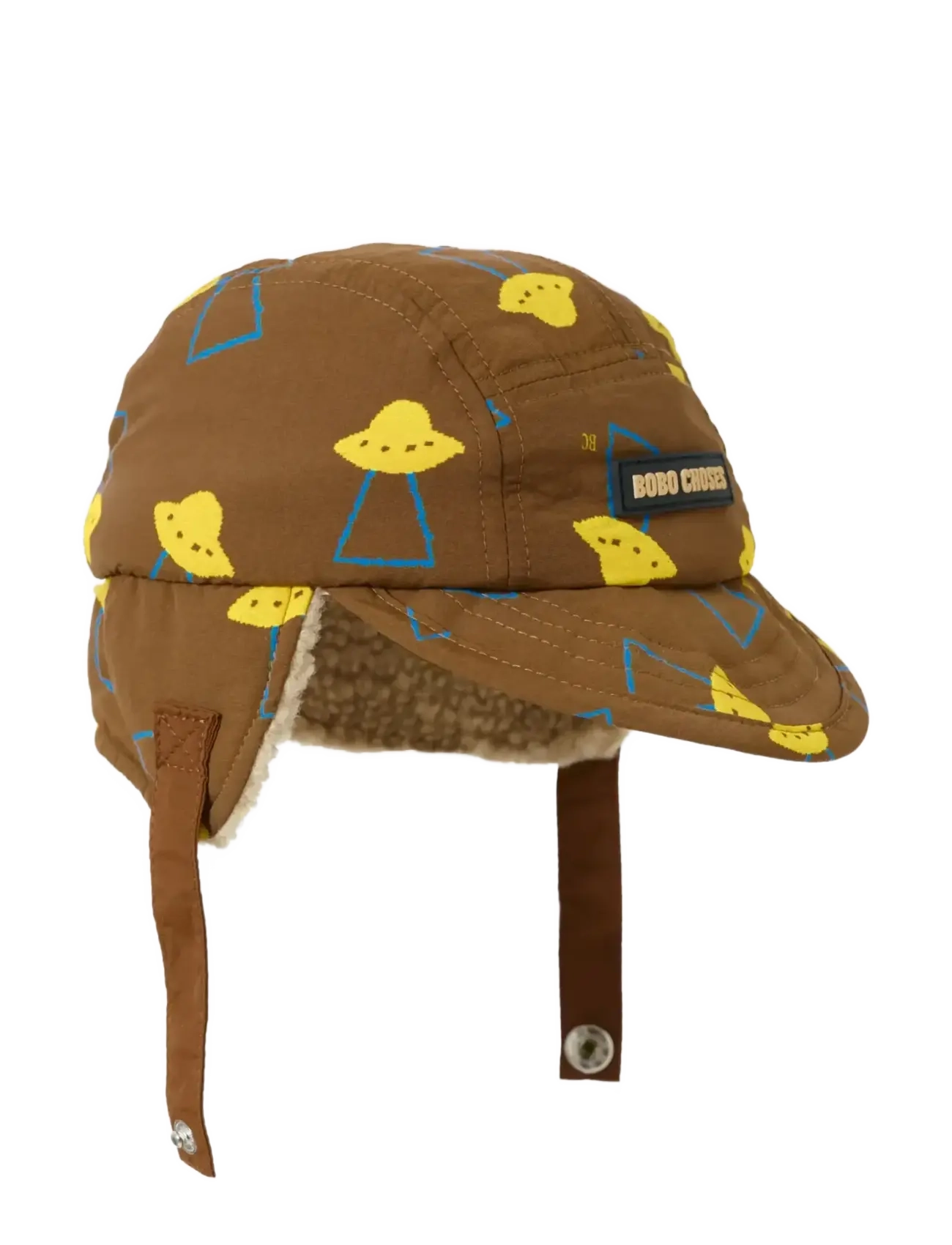 Bobo Choses - Pixel Abduction all over winter cap - talvemütsid - brown - 1