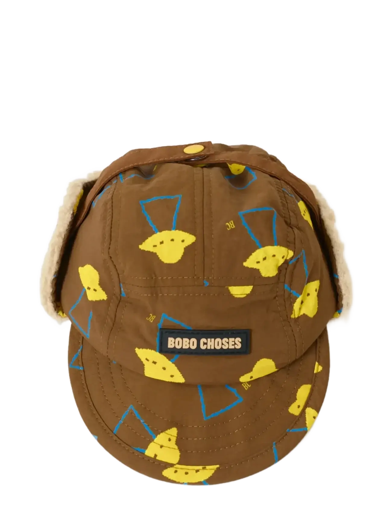 Bobo Choses - Pixel Abduction all over winter cap - talvemütsid - brown - 3