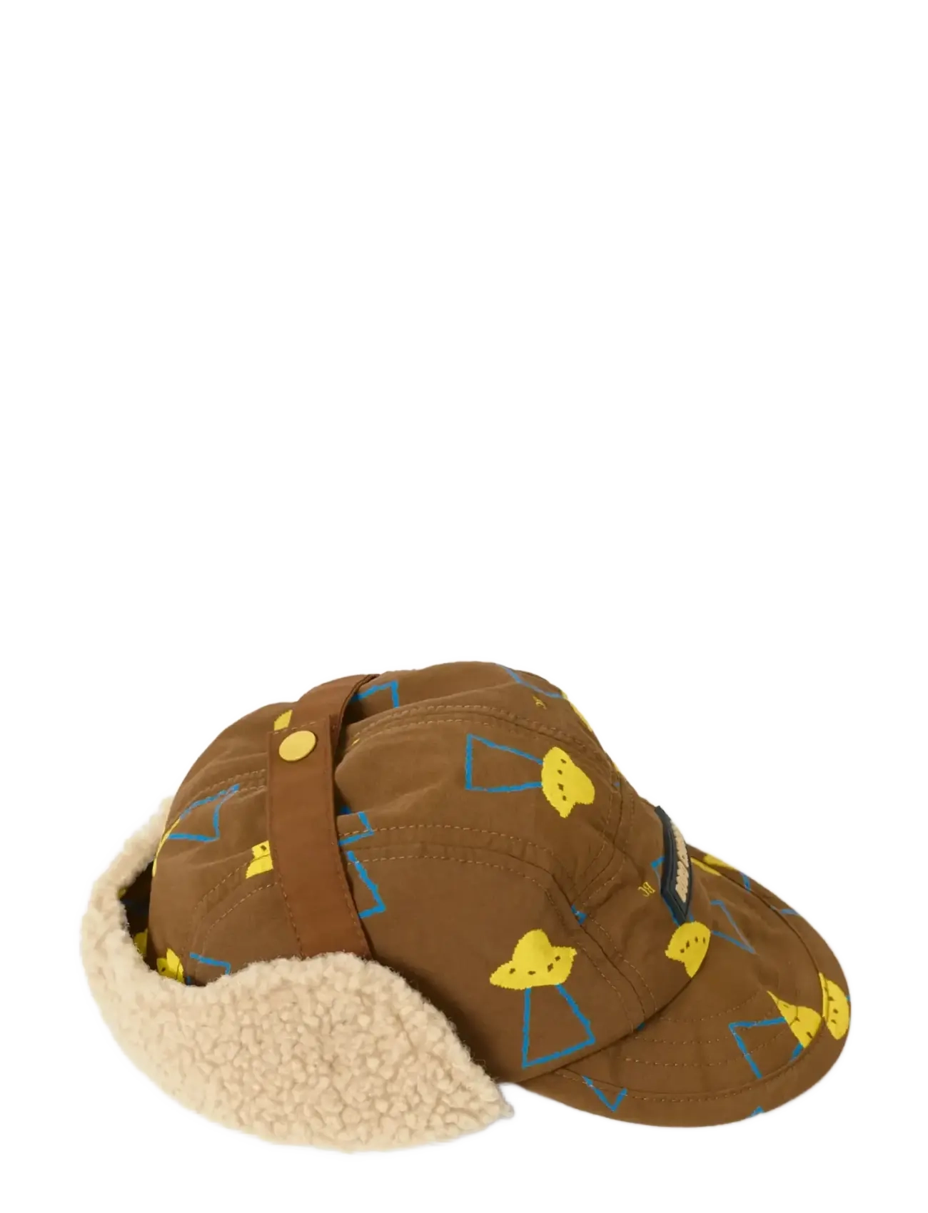 Bobo Choses - Pixel Abduction all over winter cap - talvemütsid - brown - 4