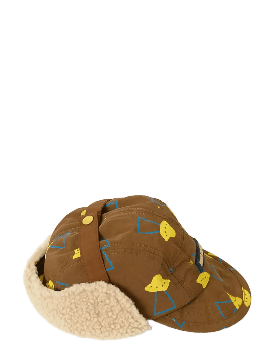 Bobo Choses - Pixel Abduction all over winter cap - talvemütsid - brown - 4