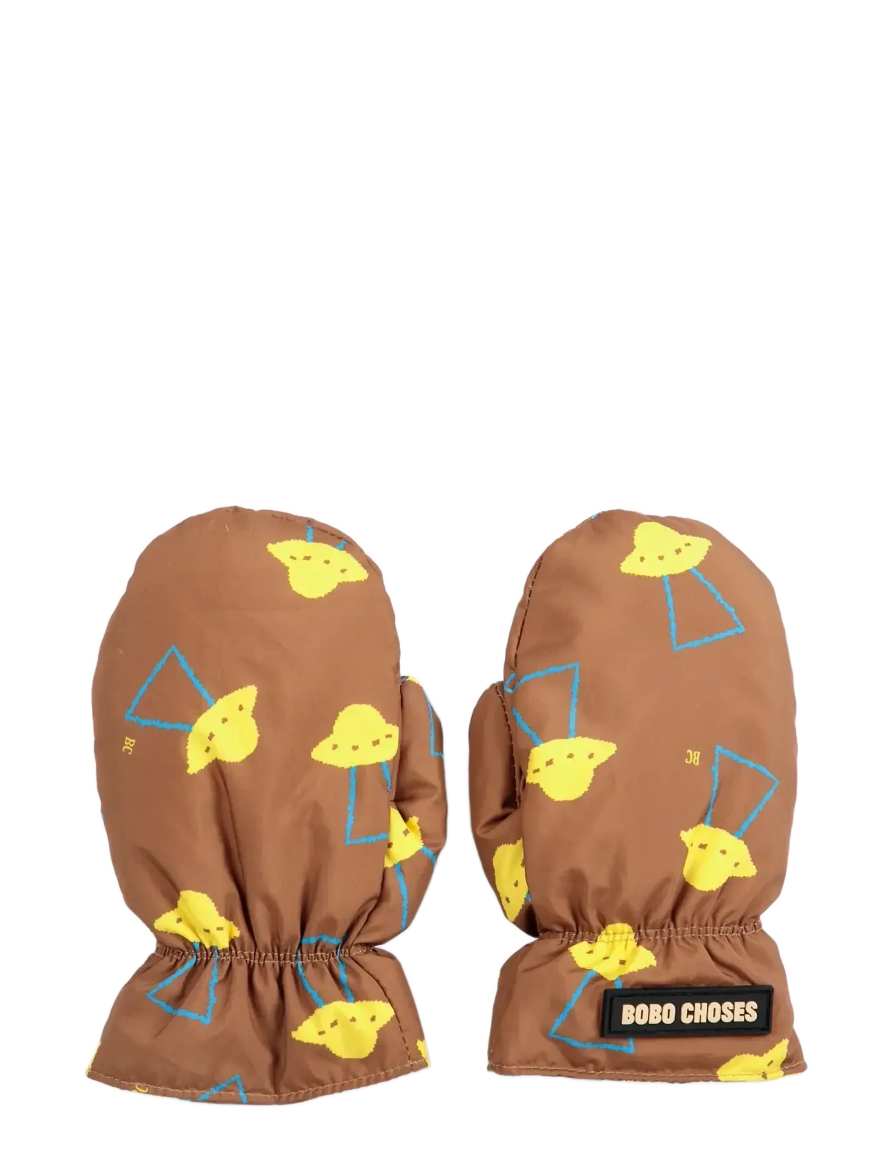 Bobo Choses Pixel Abduction all over mittens - Winter accessories - BROWN / brown
