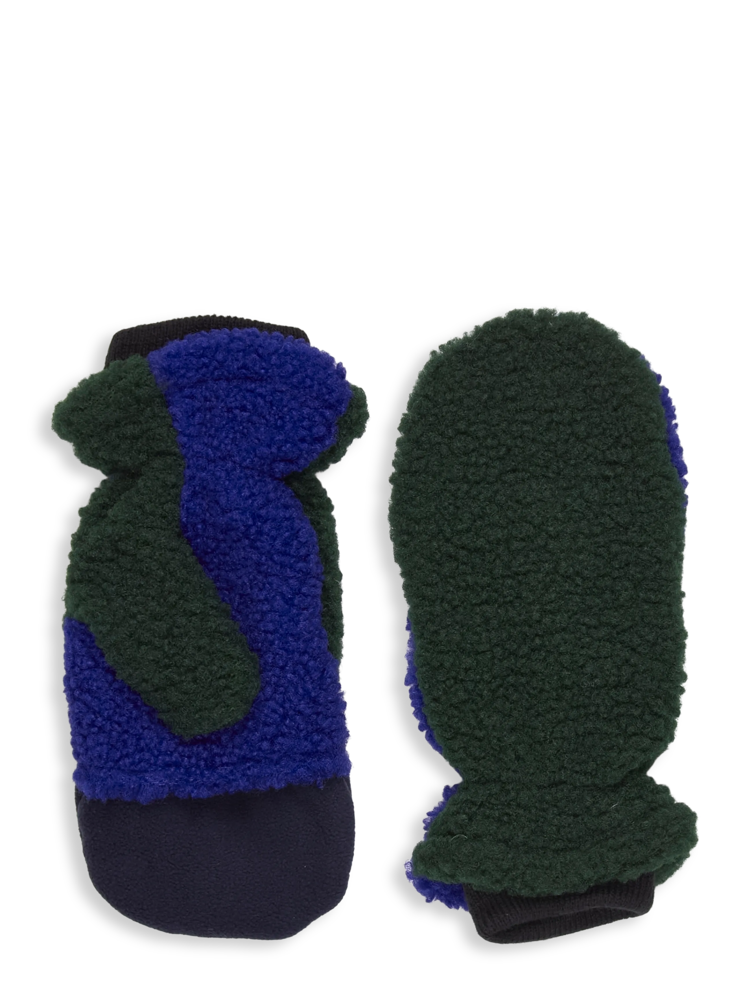 Bobo Choses Color Block sheepskin mittens Bobo Choses - Accessories - GREEN / green