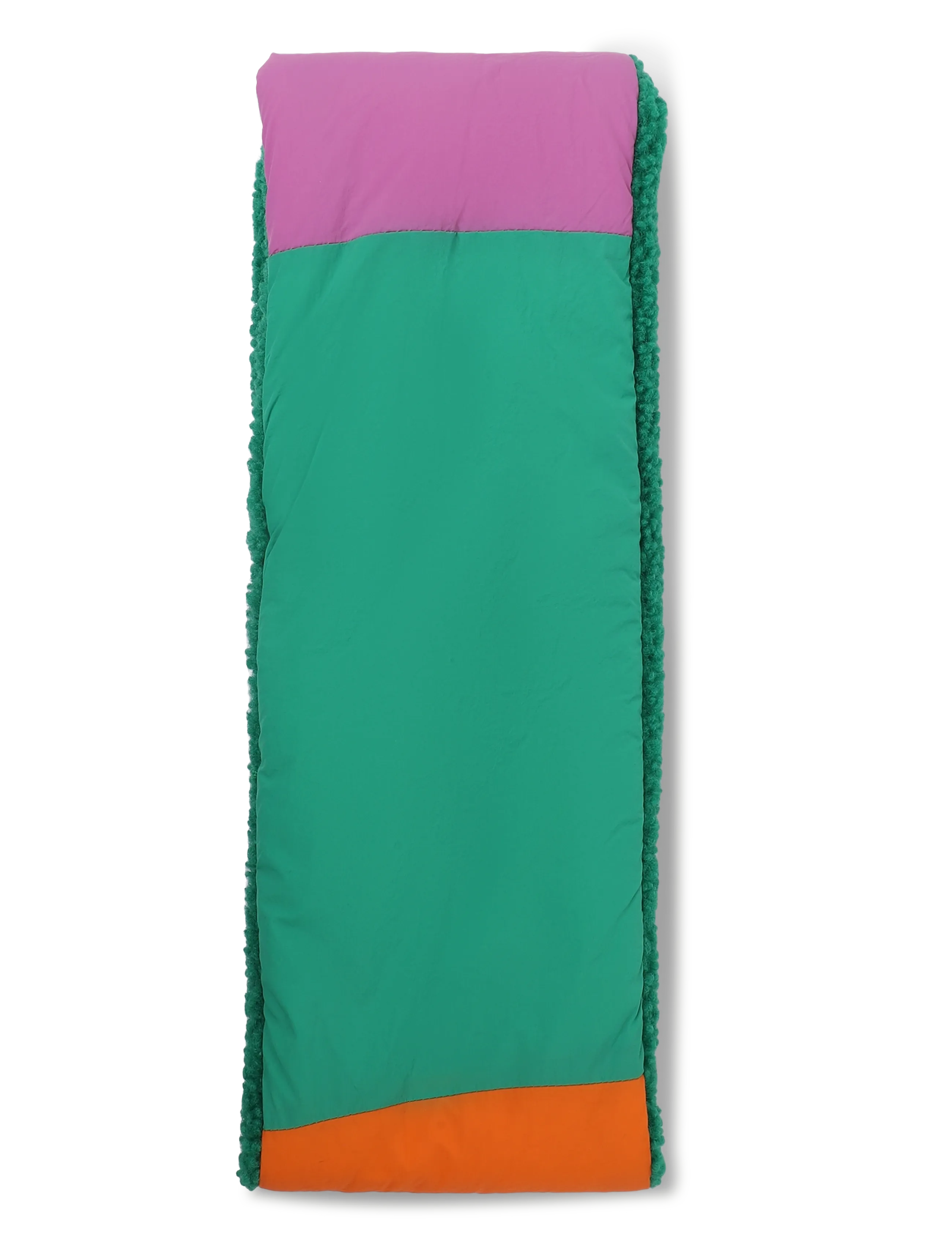 Bobo Choses - Color Block sheepskin neck warmer - pink - 1