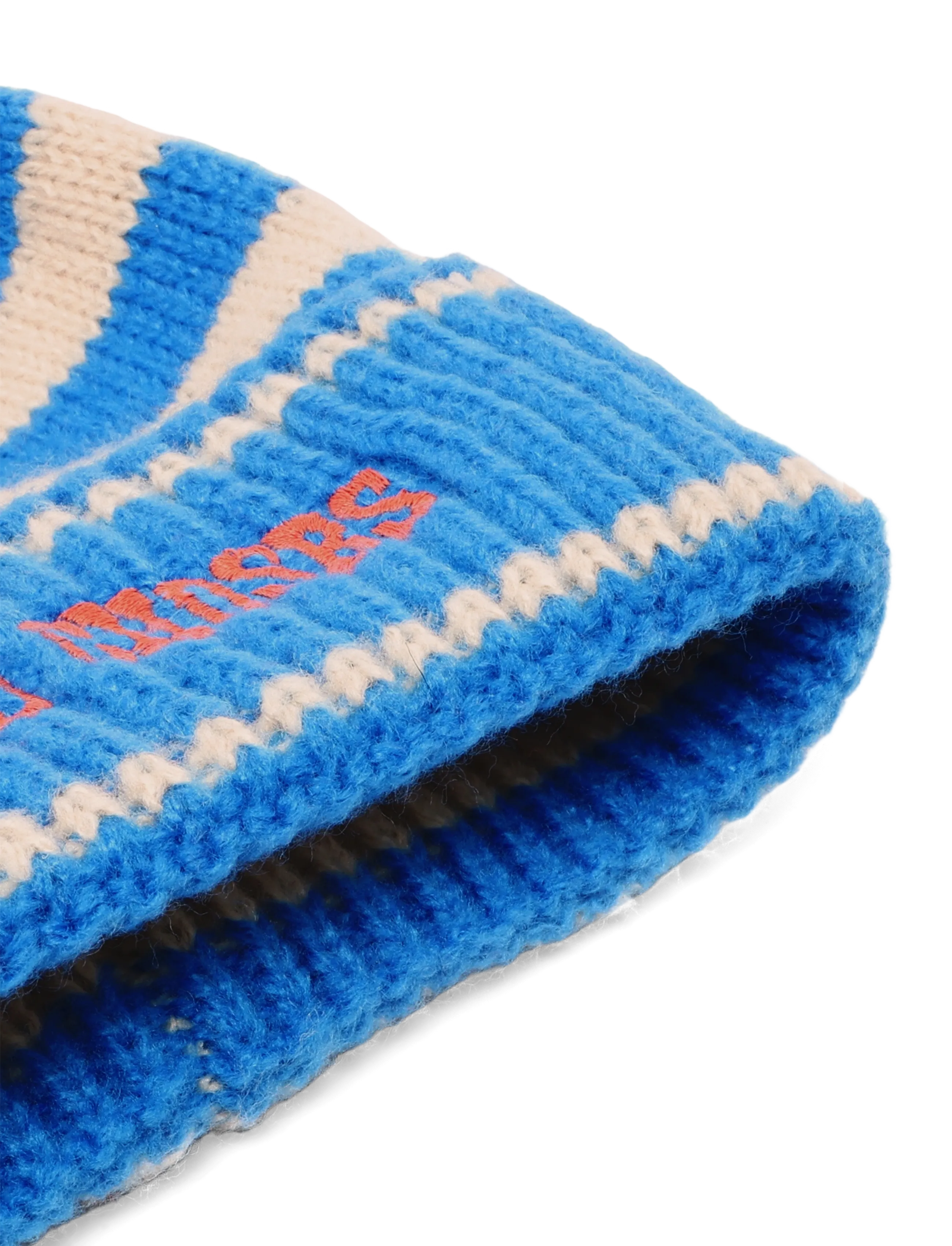 Bobo Choses - Bobo Choses stripes knitted beanie - blue - 2