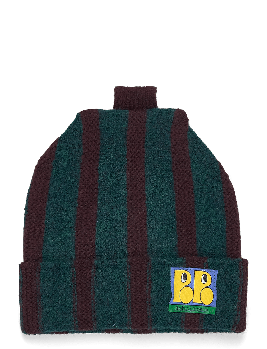 Bobo Choses - Booo Bo Choses tag knitted beanie - beanies - green - 0