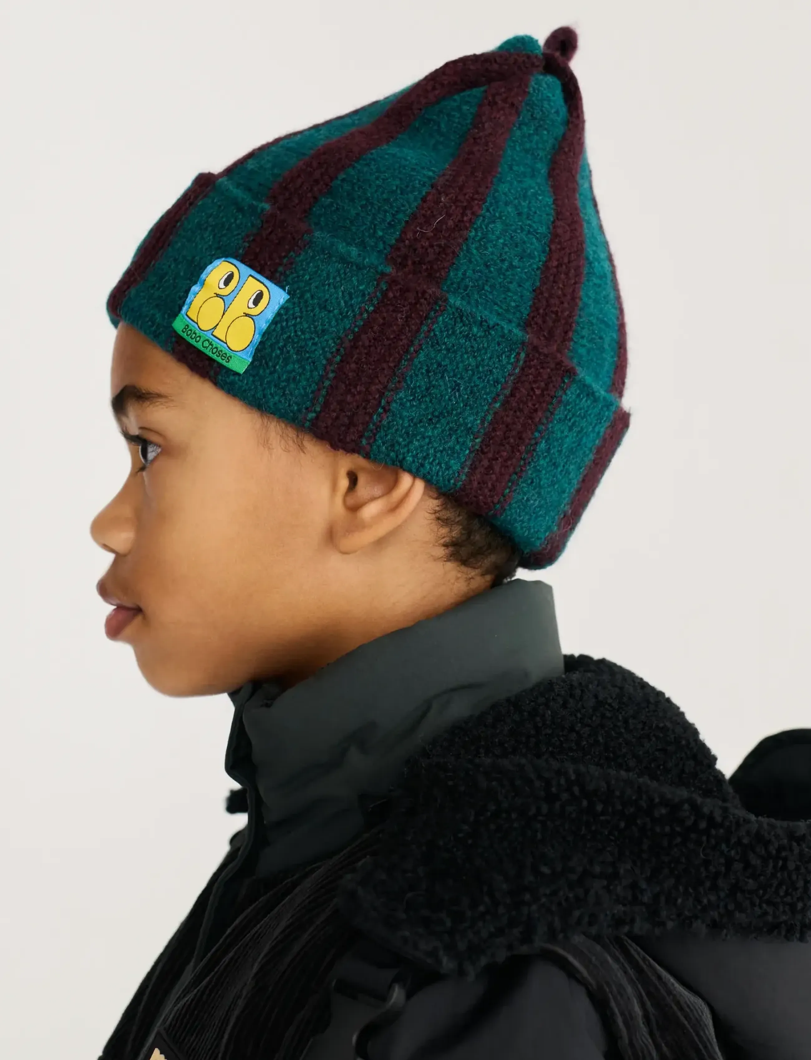 Bobo Choses Booo Bo Choses Tag Knitted Beanie, Kinder, Strickmütze, Grün, Gr.HEAD52