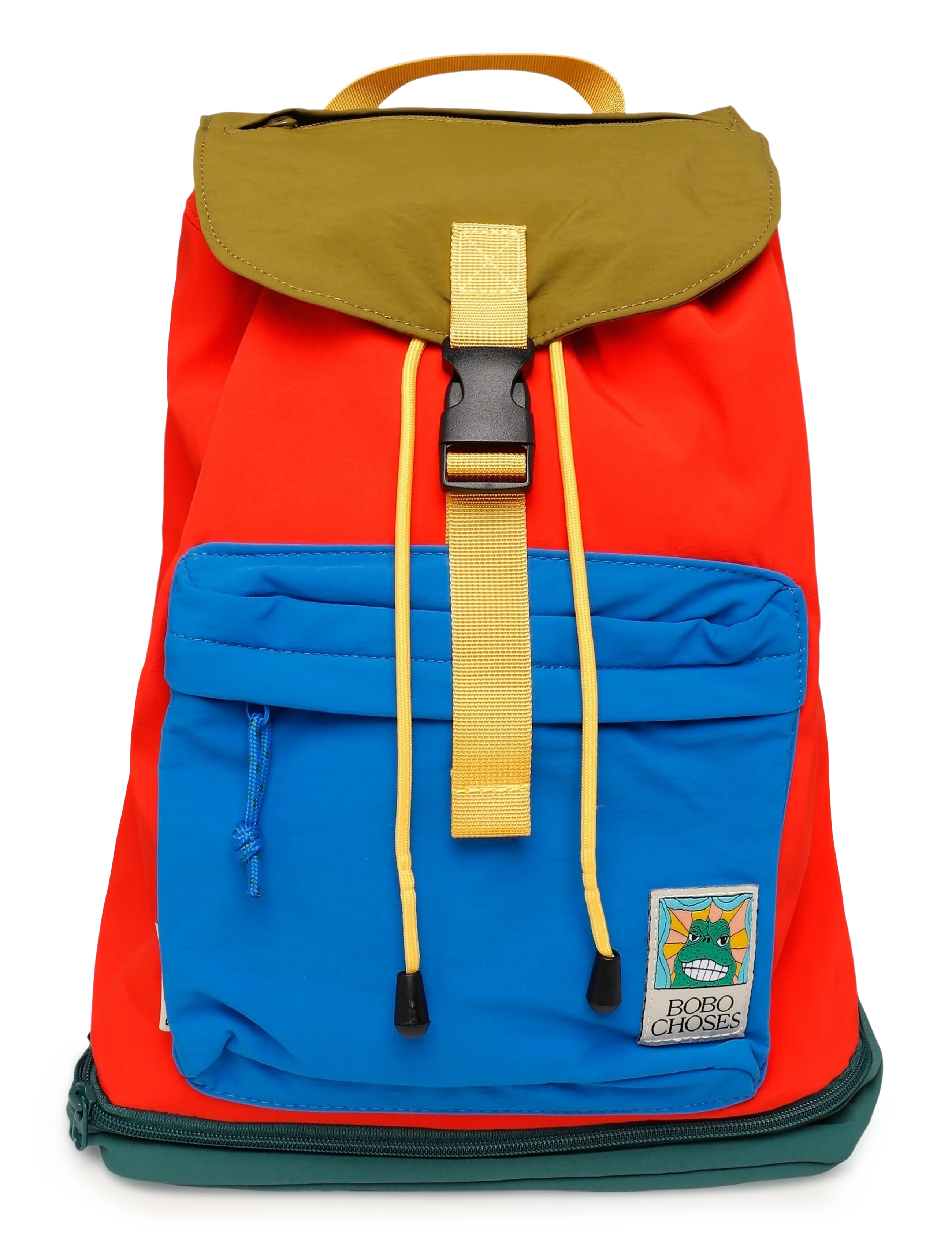 Bobo Choses Beast Tag color block backpack - Accessoires - RED / red