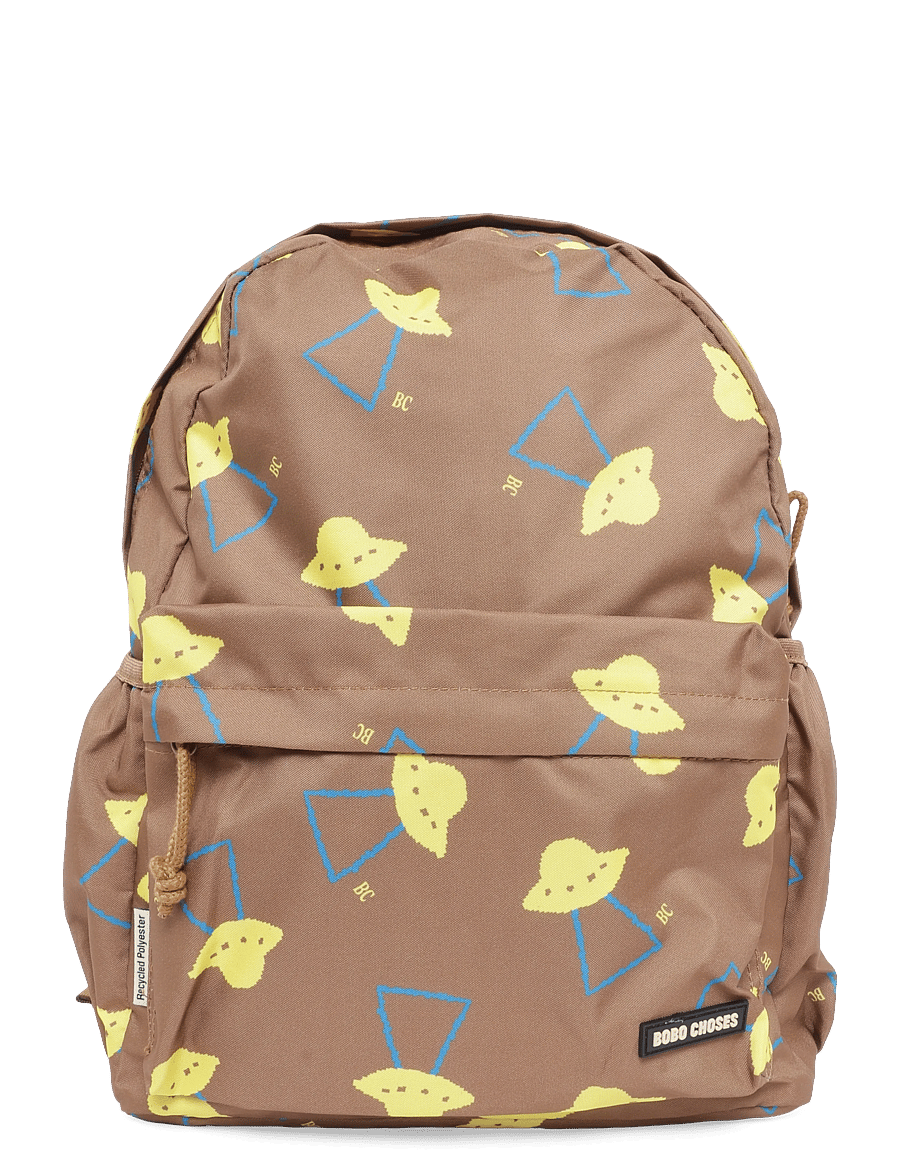 Bobo Choses - Pixel Abduction all over backpack - rucksäcke - brown - 0
