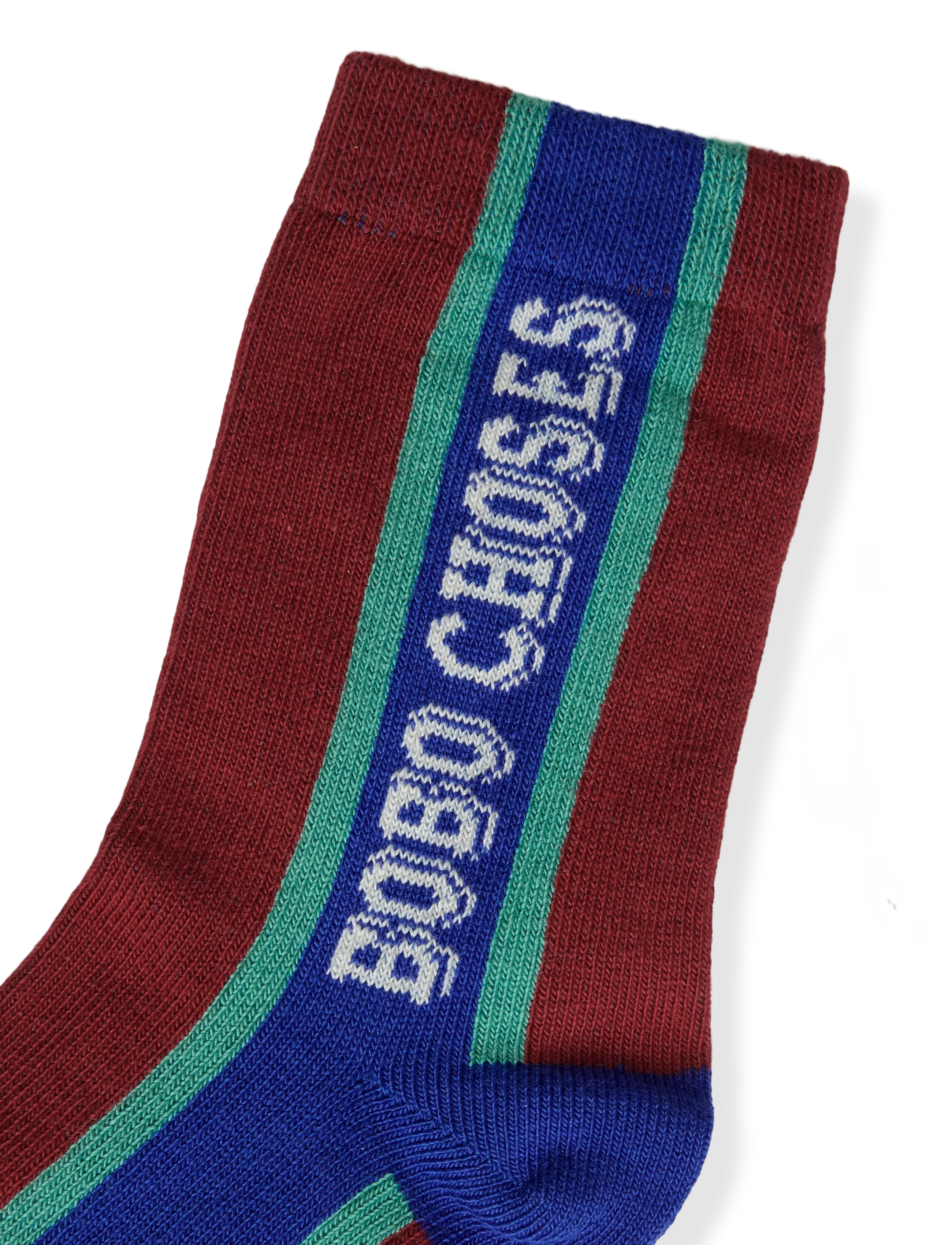 Bobo Choses - Bobo Choses embossed extralong socks - strümpfe - burgundy - 2