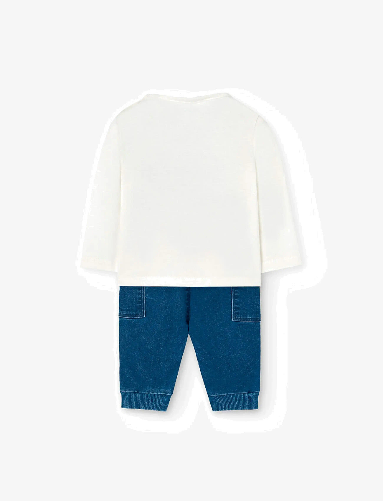Boboli - Set knit - sæt med langærmet t-shirt - white - 1