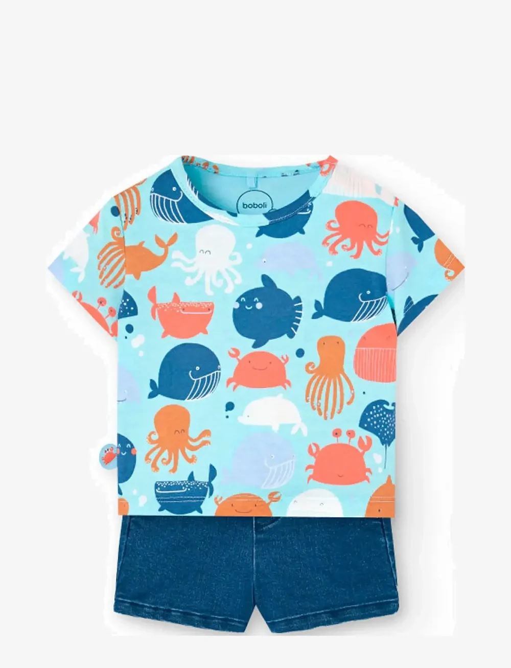 Boboli - Set knit - sets mit kurzärmeligem t-shirt - multi coloured - 1