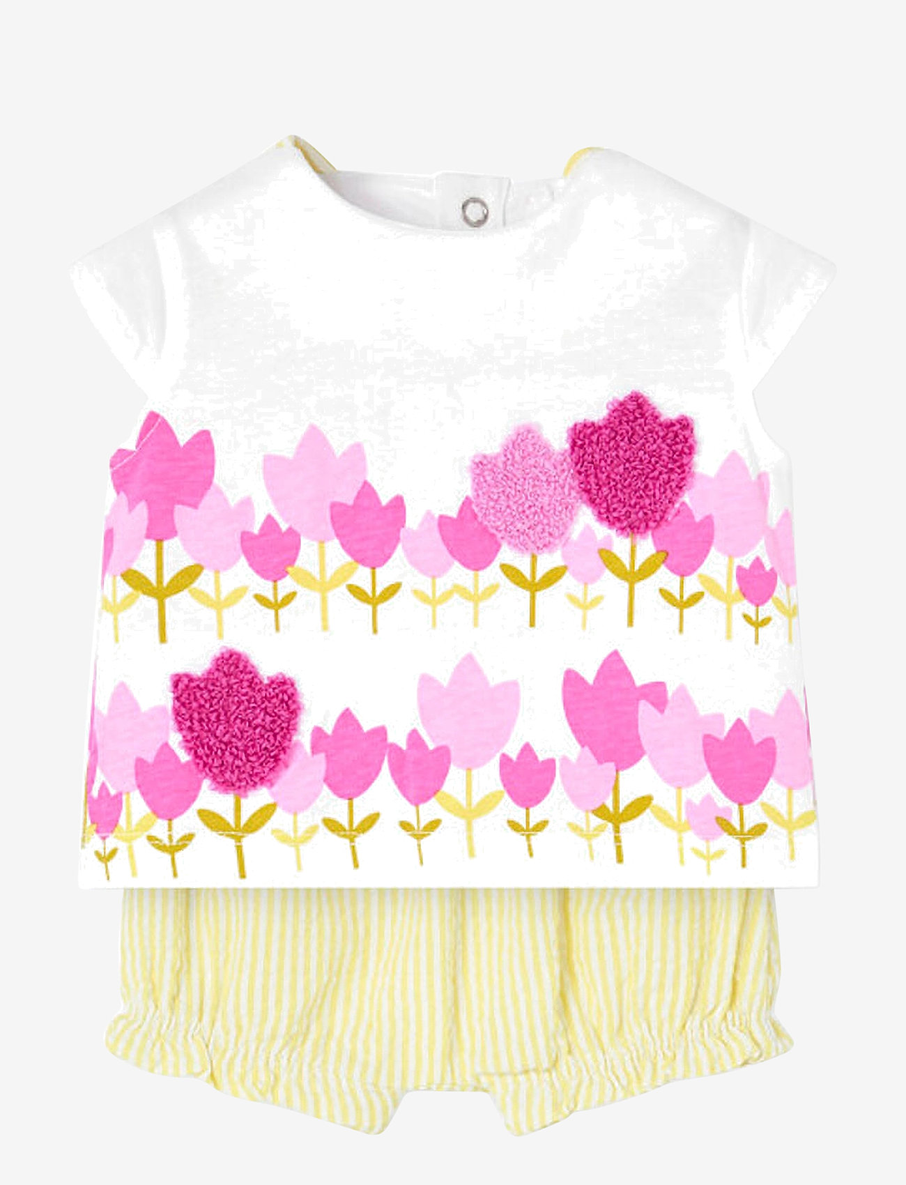 Boboli - Set knit combined - komplektai su marškinėliais trumpomis rankovėmis - white - 0