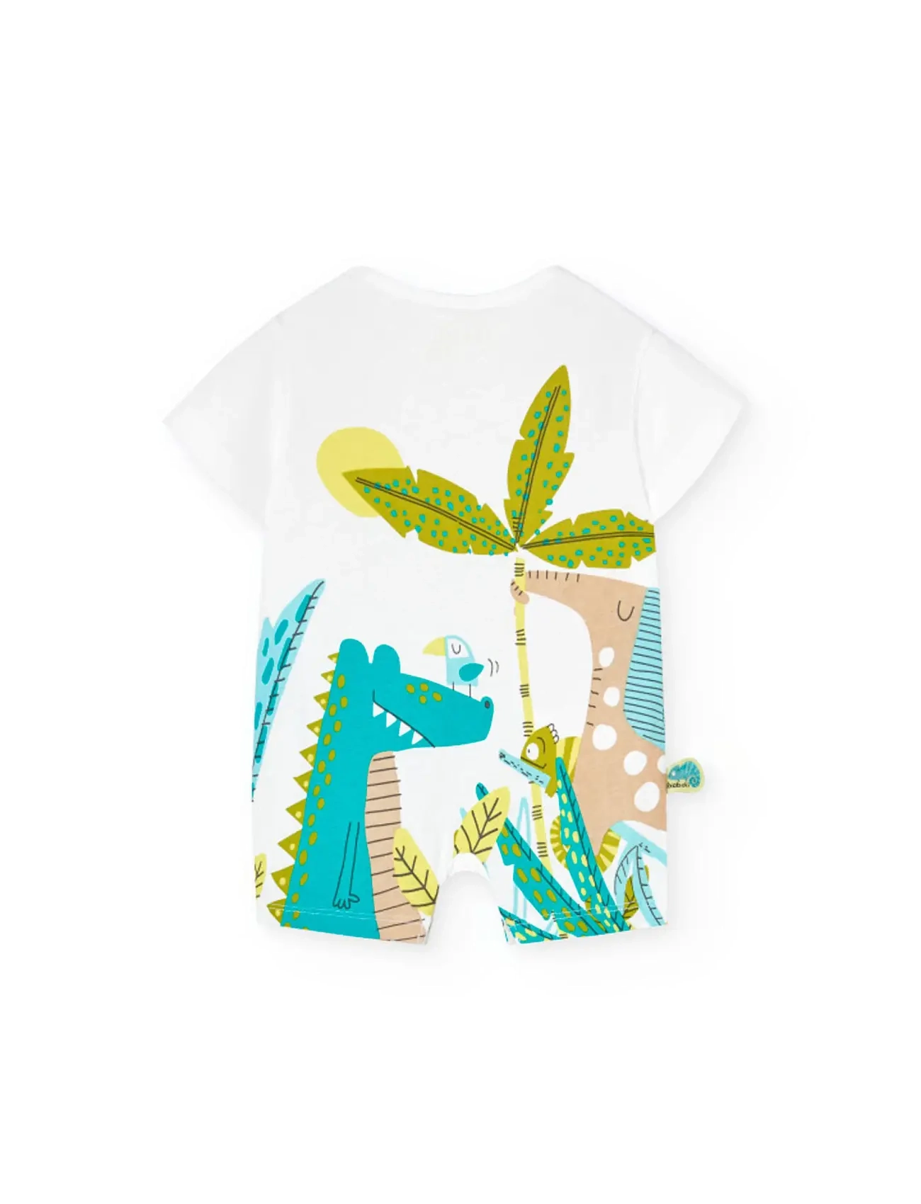 Boboli - Knit play suit - kortärmade bodysuits - white - 1