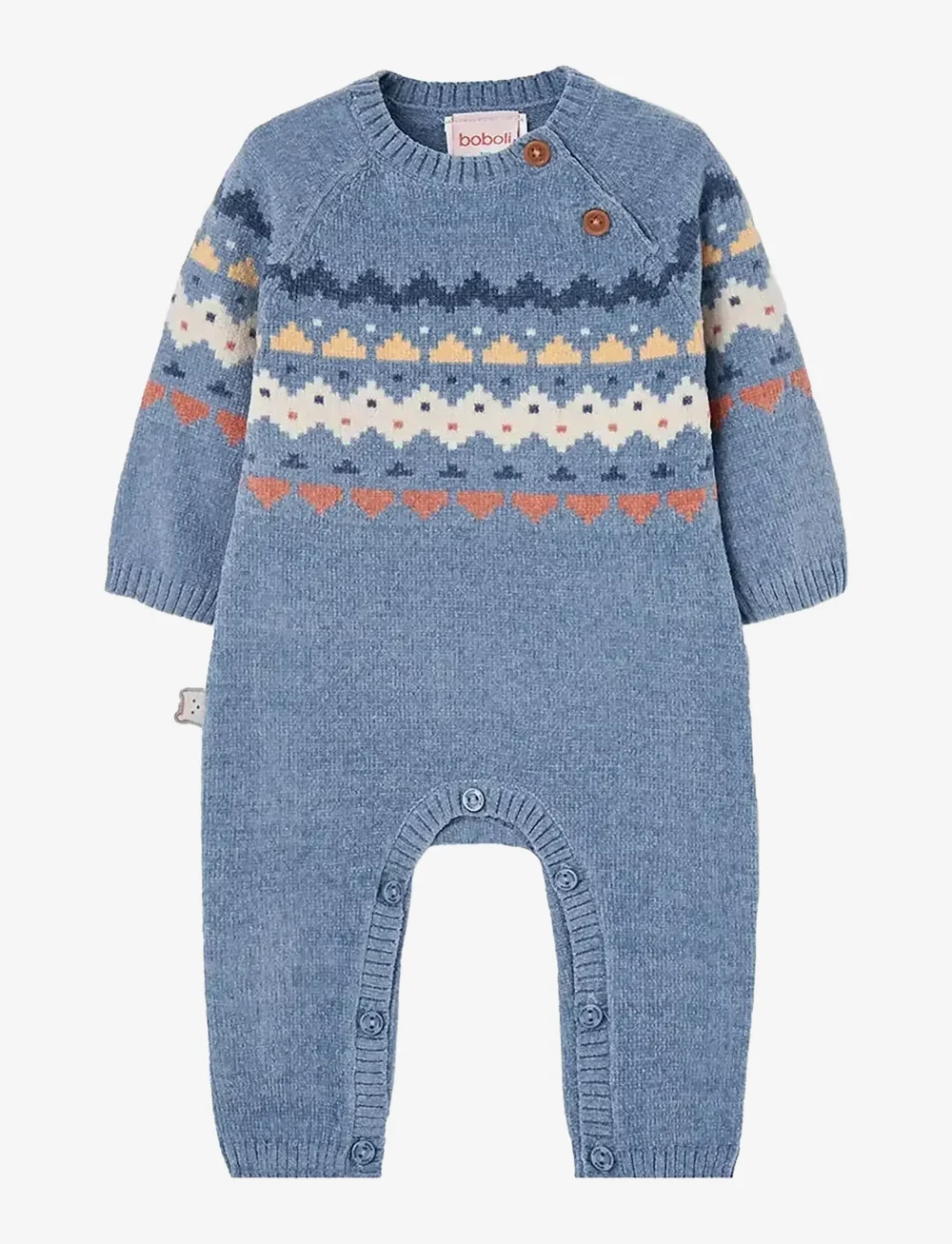 Boboli - Knitted play suit for baby - langärmelig - bruma - 0
