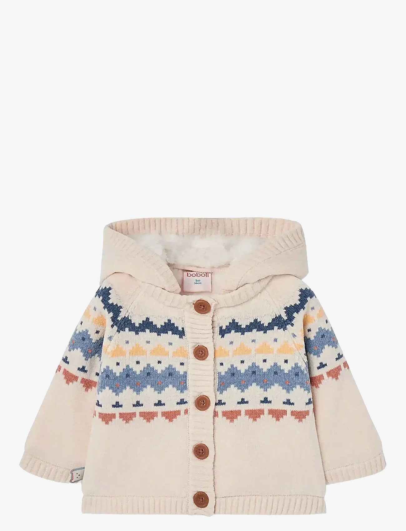 Boboli - Knitwear jacket for baby - koftor - ecru - 0
