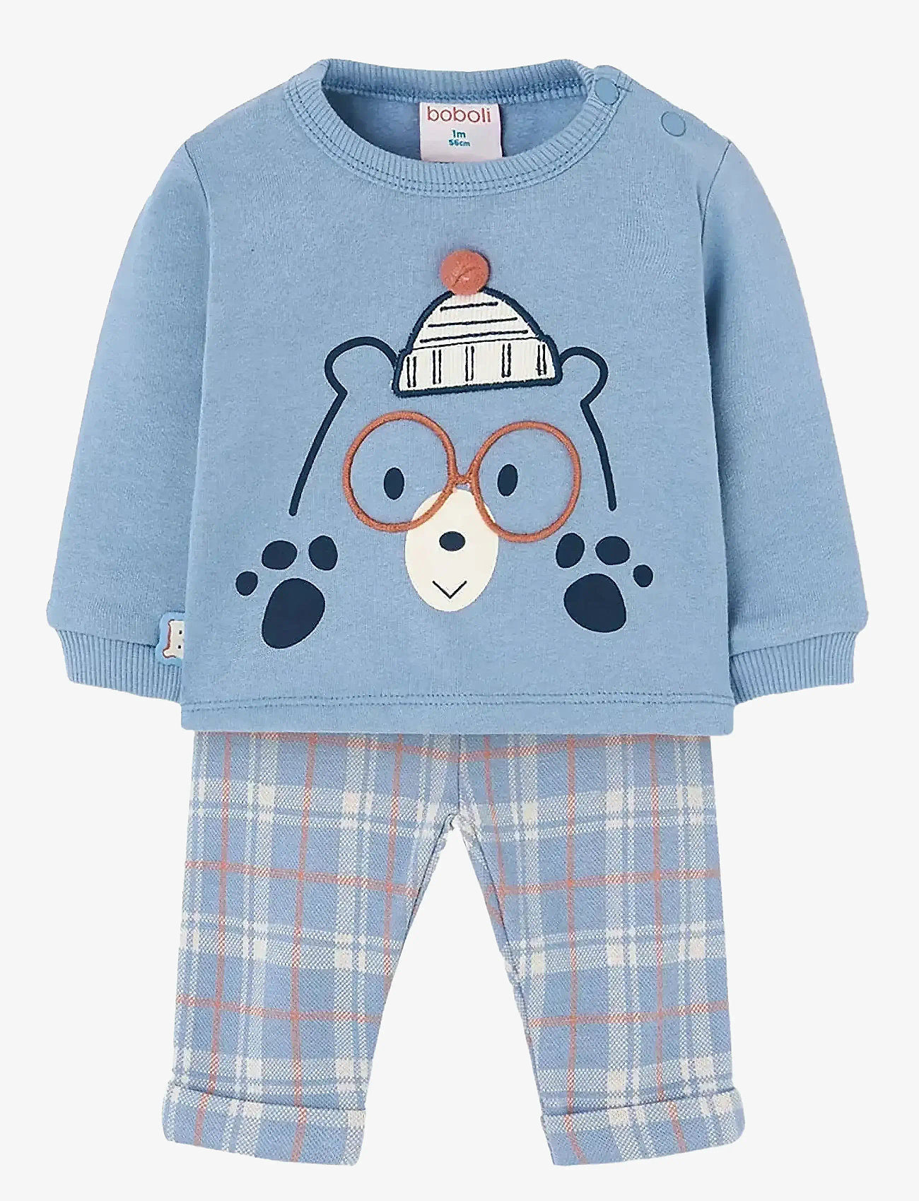 Boboli - Set knit   -BCI - sæt med langærmet t-shirt - bruma - 0