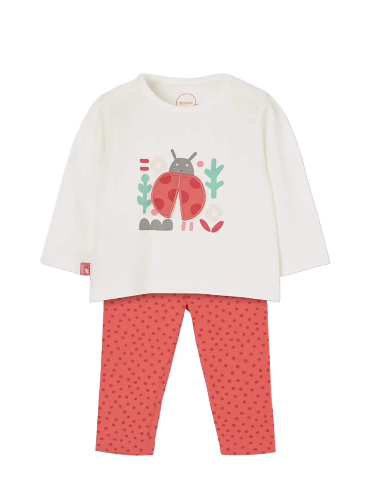 Boboli Set knit for baby girl -BCI - Sæt med langærmet T-shirt - OFF WHITE / cream