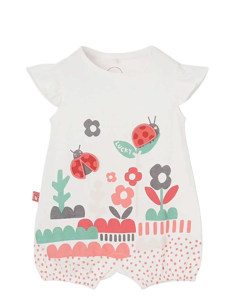 Boboli - Knit play suit for baby girl -BCI - buksedragter - off white - 0