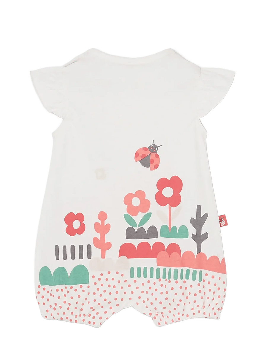 Boboli - Knit play suit for baby girl -BCI - buksedragter - off white - 1