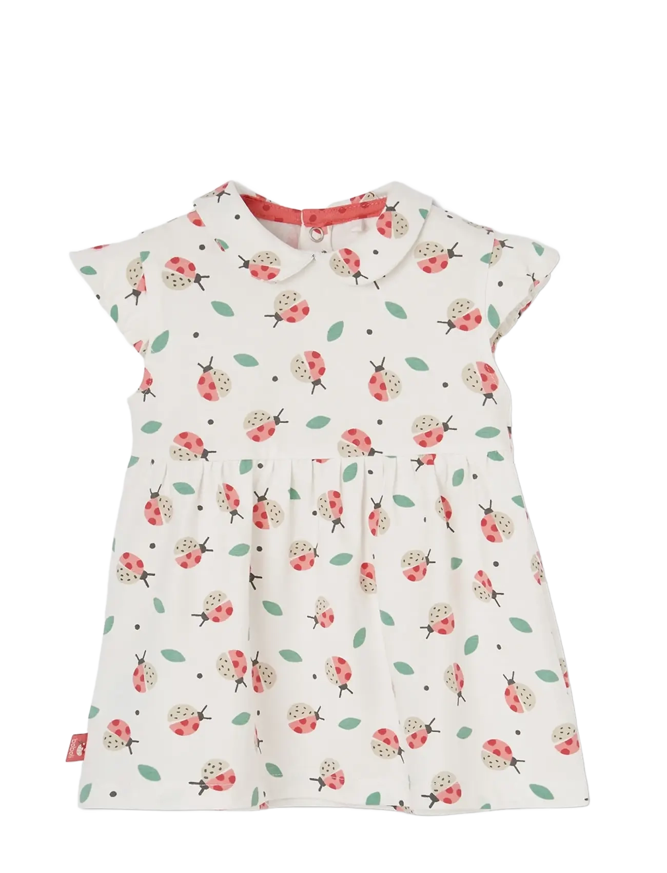 Boboli Knit Dress Printed For Baby -Bci, 62, Casual Dresses, Weiß - Short-sleeved Kinder