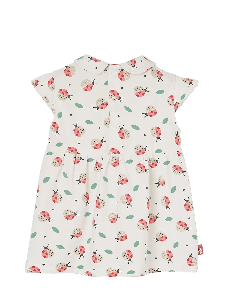 Boboli - Knit dress printed for baby -BCI - kortærmede babykjoler - print - 1