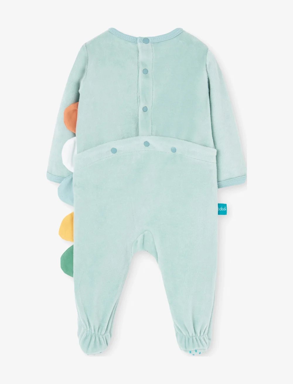 Boboli Velour Play Suit For Baby Boy bci Langarmelig Boozt