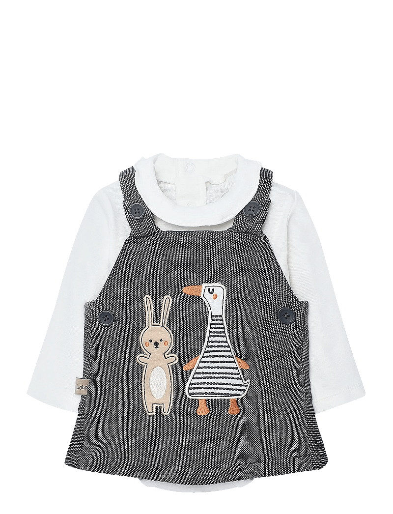 Boboli - Set knit -BCI - set med långärmad t-shirt - anthracite - 0