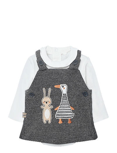 Boboli Set knit -BCI - Baby 0 bis 2 Jahren - ANTHRACITE / navy