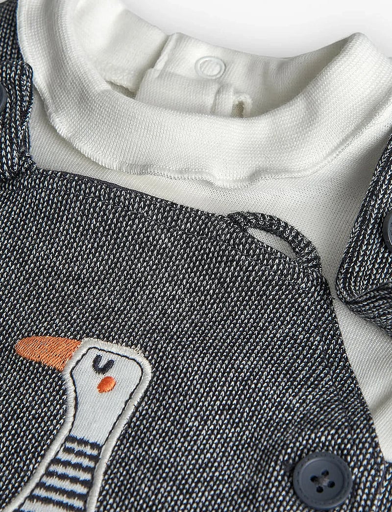 Boboli - Set knit -BCI - set med långärmad t-shirt - anthracite - 4