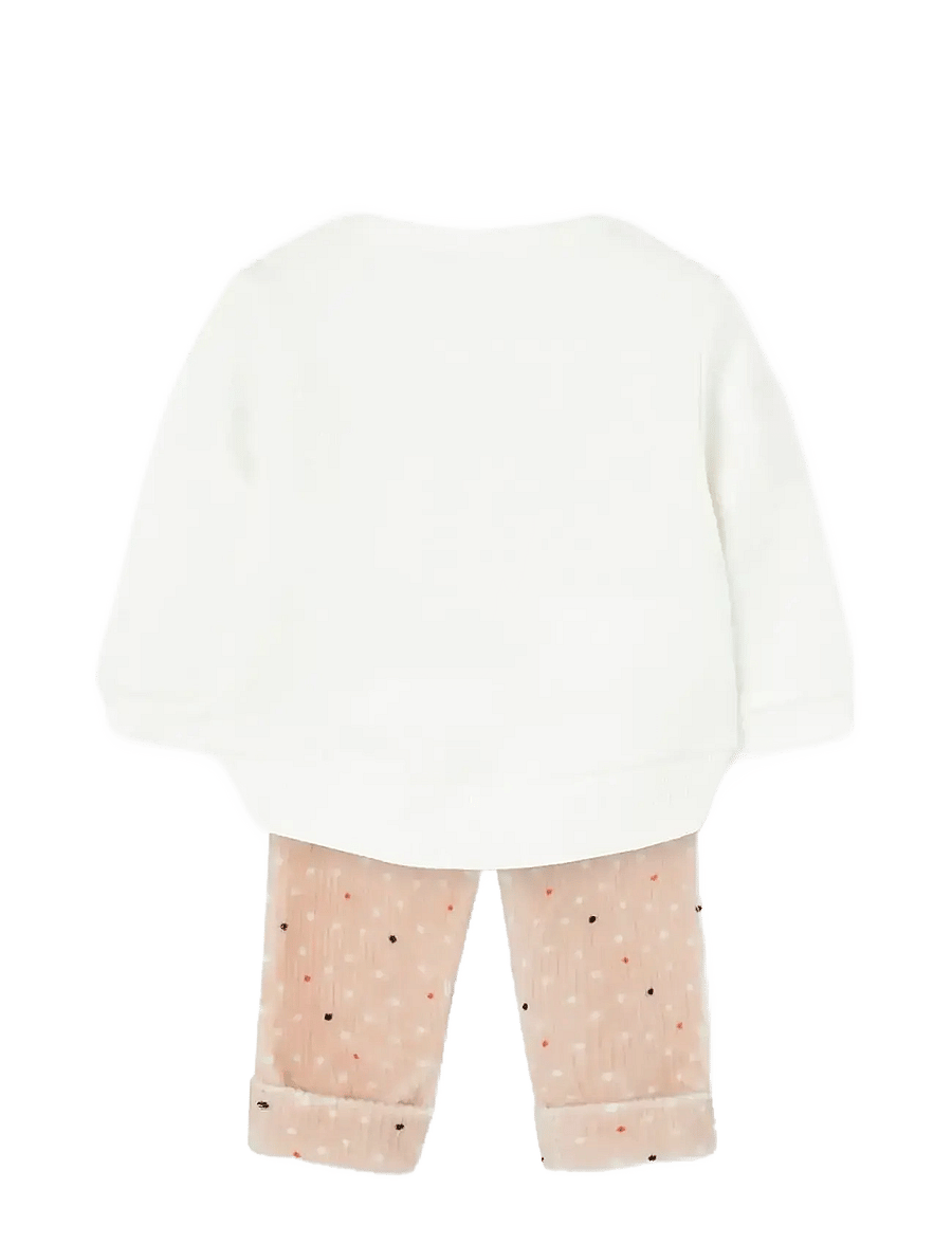 Boboli - Set knit -BCI - sæt med langærmet t-shirt - print - 1